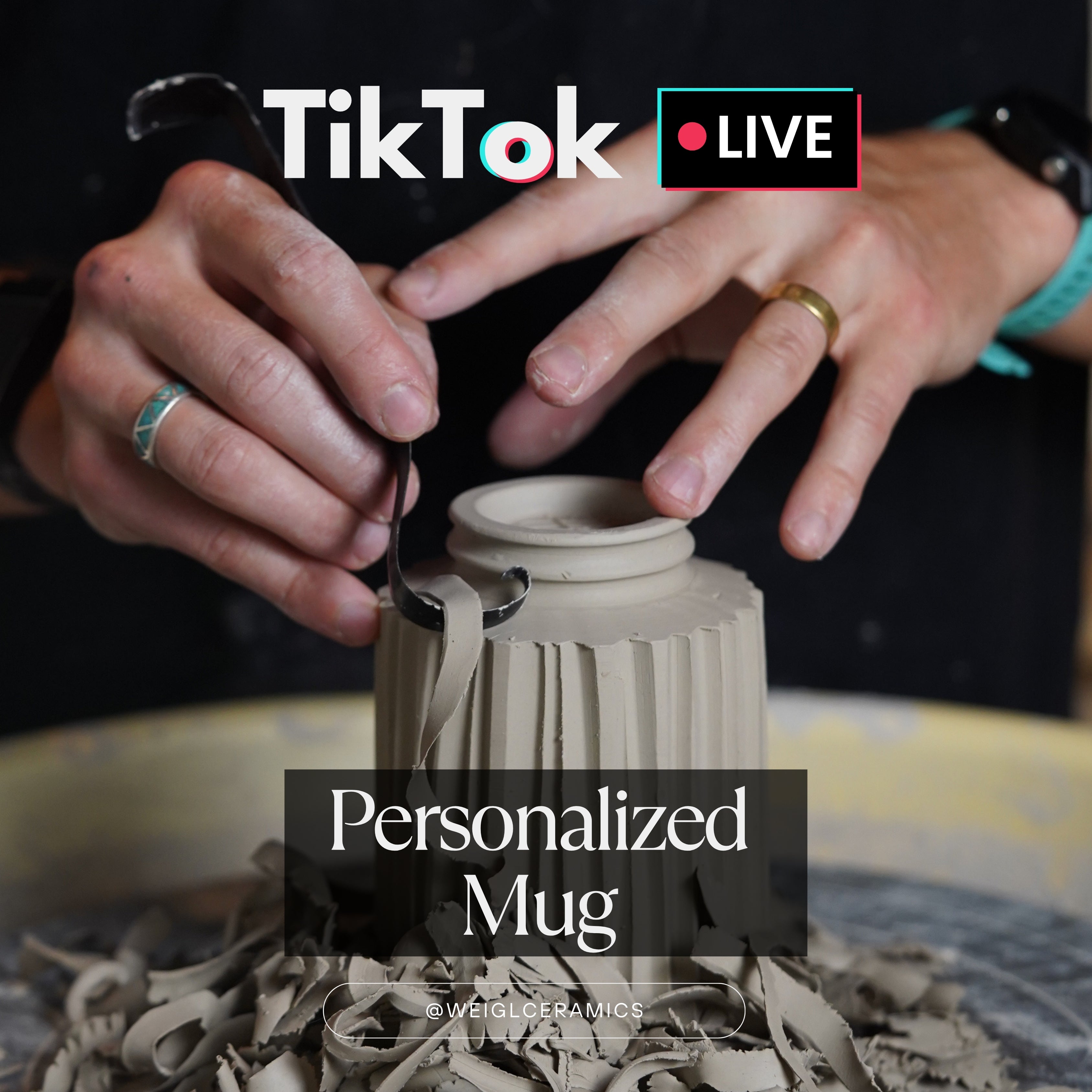 Handmade Custom Mug - Thrown Live on TikTok!